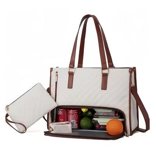 Teilige Lunch-Tragetasche Women's ulated Lunch Box Women's Crossbody Computer Bag