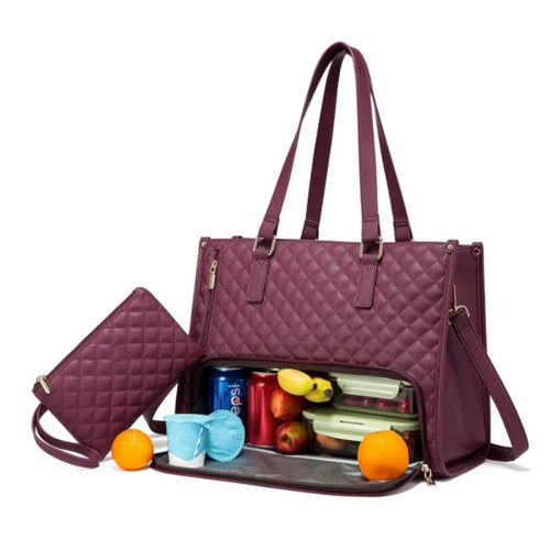 Teilige Lunch-Tragetasche Women's ulated Lunch Box Women's Crossbody Computer Bag